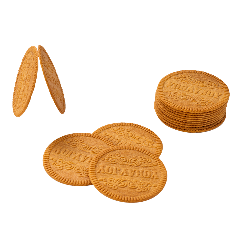Round Caramel Crispy Biscuits
