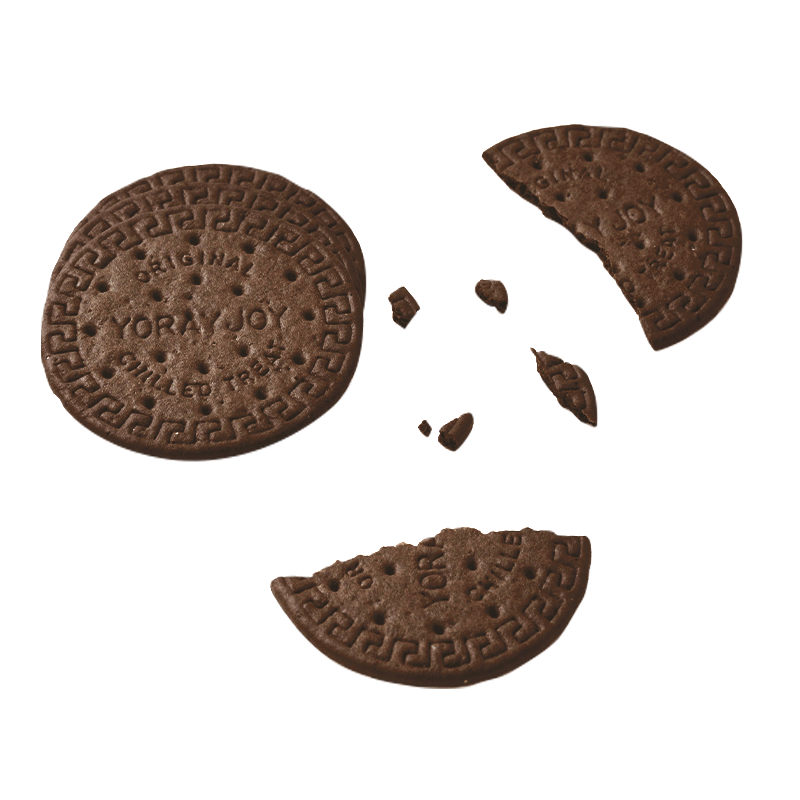 Round Cocoa Hard Biscuits